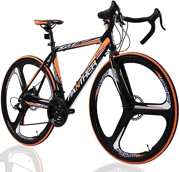 シマノ21段変速+マグネシウム合金バトンホイールを搭載した大人向けロードバイクPANTHER。