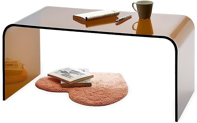 カウアイアクリル  低透明度  テーブル - コーヒーテーブル - センターテーブル - 幅約15cm 15cm 80cm LLサイズ