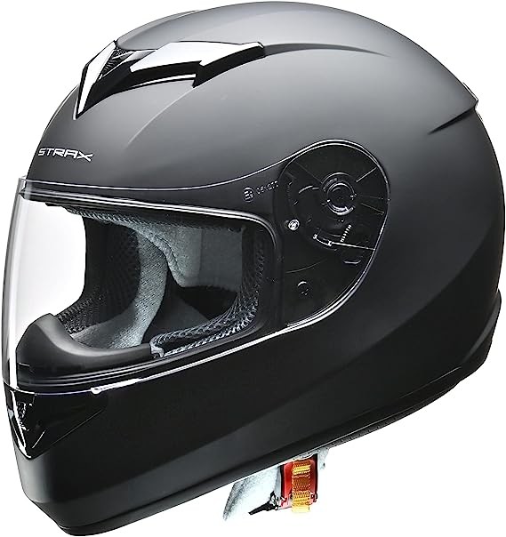 リード工業 バイク用 フルフェイスヘルメット STRAX SF-12 マットブラック LLサイズ 61-62cm