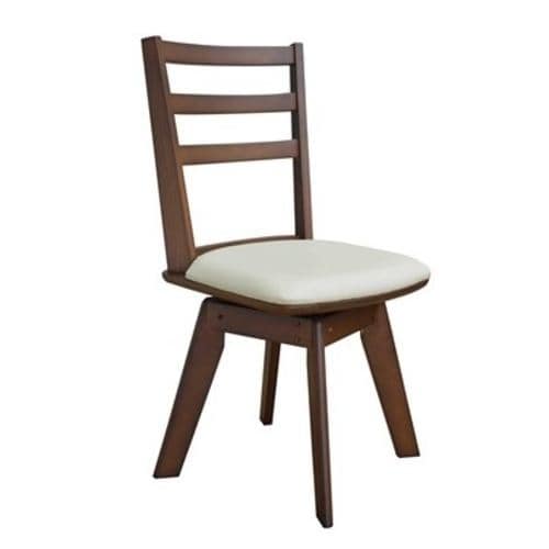 [1人掛] ダイニングチェア 幅40.5×奥行47.4×高さ83.3cm ミディアムブラウン - 3