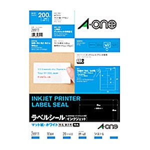A-One 宛名・表示ラベル 28911 - 1