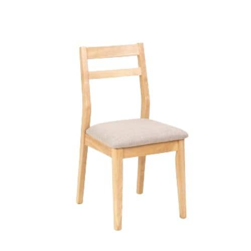 ダイニング5点セット「ウーノ」ナチュラル色（テーブル幅120cm×1チェア×4） - 4