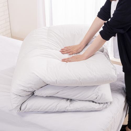 Edredom de Pena Tamanho Cama de Casal - 90% Penas de Pato, Power 350dp, Tecido Antibacteriano - 4