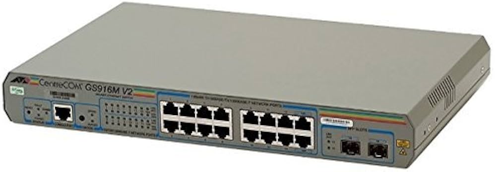 アライドテレシス CentreCOM GS916M V2 レイヤー2インテリジェント・スイッチ - 2