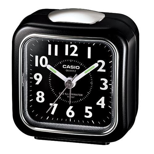 Casio TQ157-1BJF Travel Clock with LED Light