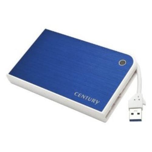 センチュリー CMB25U3BL6G MOBILE BOX USB3.0接続 SATA6G 2.5インチ HDD/SSDケース ブルー&ホワイト