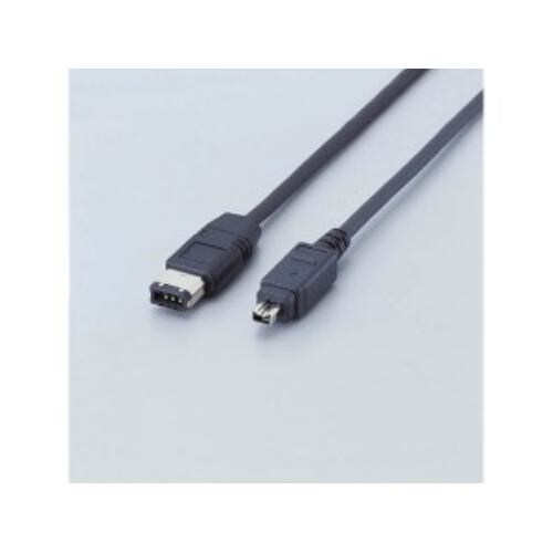 ELECOM IEEE1394 Cable (6-pin to 4-pin) IE-46 Series IE462BK - 1