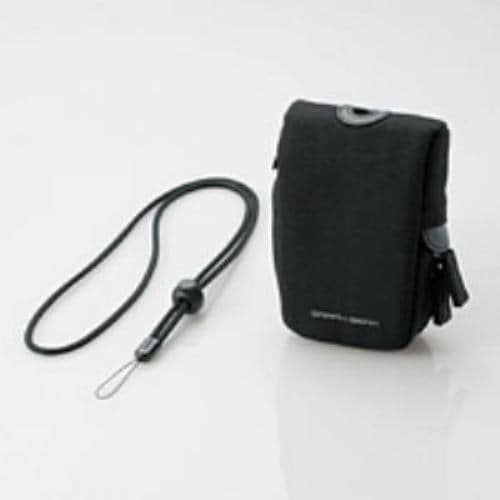 ELECOM DGB-057BK Digital Camera Case with Neck Strap – Black