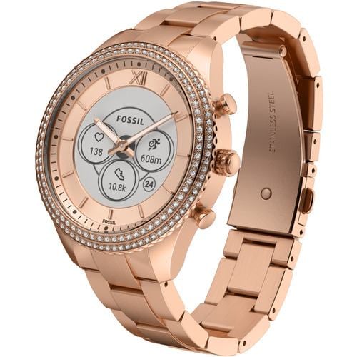 FOSSIL FTW7063 ウェアラブルウォッチ GEN6 HYBRID ゴールド - 5