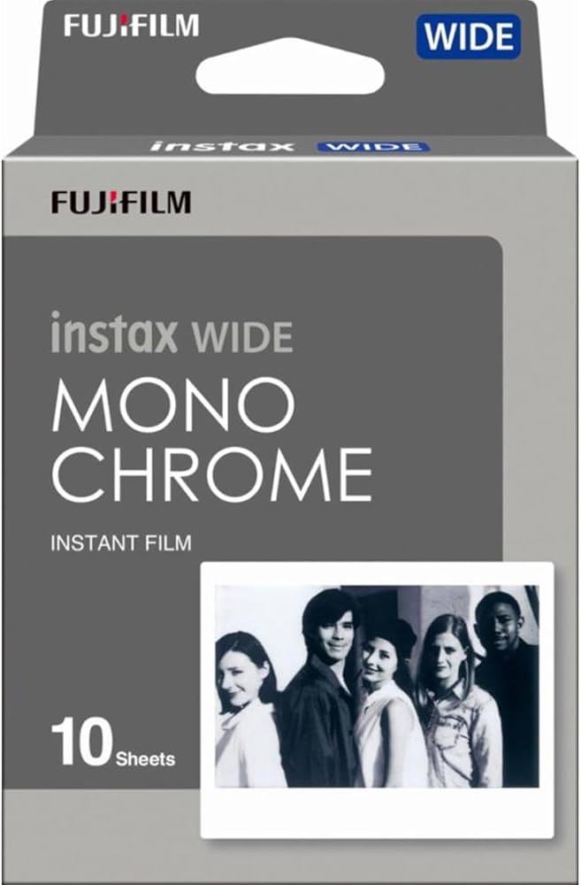 富士フイルム インスタントカメラ用フィルム instax WIDE モノクロームフィルム
