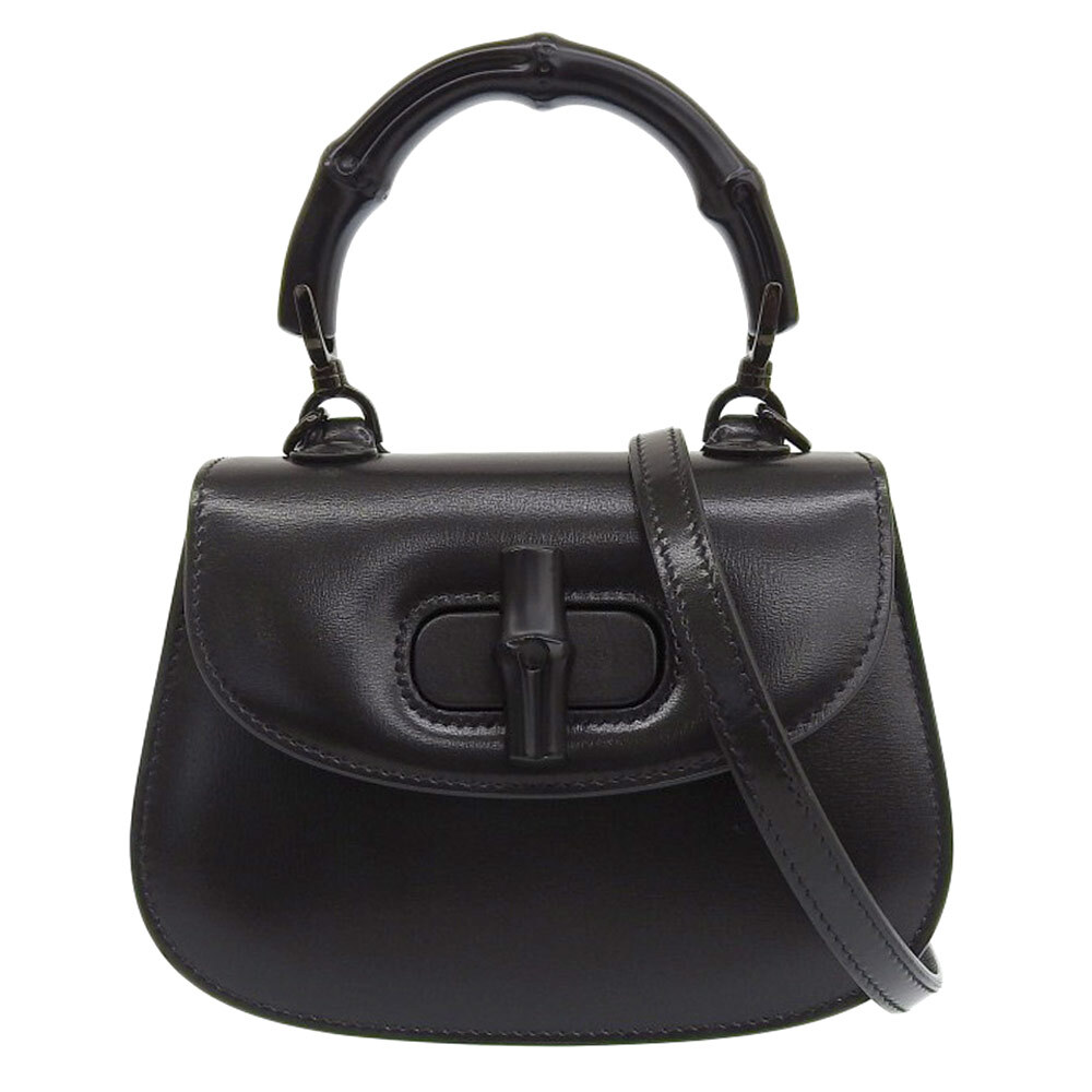 GUCCI バンブー 2ウェイ ハンドバッグ - ブラック - レディース - 3