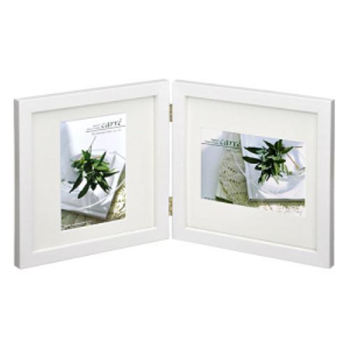 Moldura de Foto em Madeira Hakuba carre Cartão Postal (Tamanho KG) 2 Painéis FSQCR-WTKG2 - 2