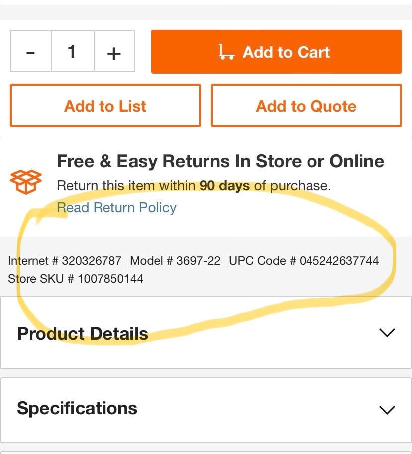 Home Depot GSAオープンマーケット/非契約製品詳細（SKU番号別）