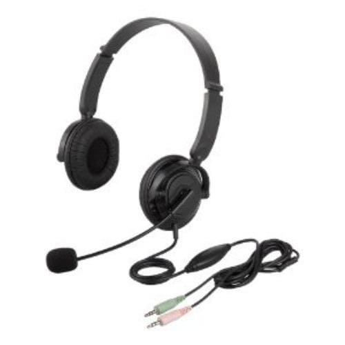 iBUFFALO Dual-Ear Headband Headset with Large Driver Unit - Black (BSHSH16BK)