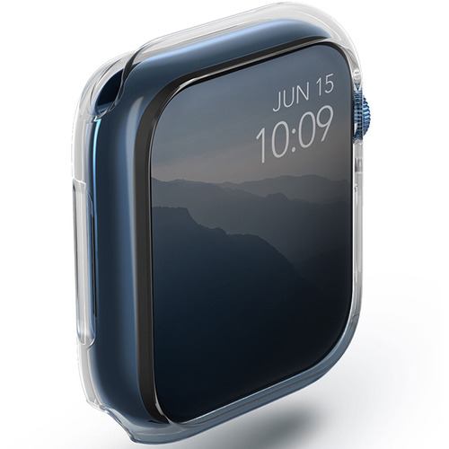 KENZAN UNIQ-45MM-GLSDUALPK Apple Watch 45MM ケース デュアルパック クリア/スモーク - 2