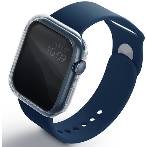KENZAN UNIQ-45MM-GLSDUALPK Apple Watch 45MM ケース デュアルパック クリア/スモーク - 3