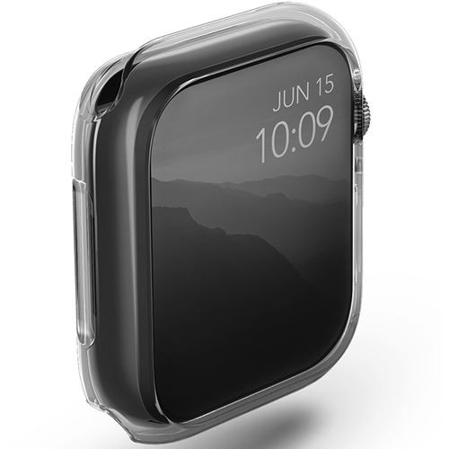 KENZAN UNIQ-45MM-GLSDUALPK Apple Watch 45MM ケース デュアルパック クリア/スモーク - 5