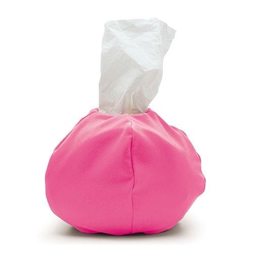 MOGU Tissue Case with Clear Package PK Shocking Pink 150×150×30mm