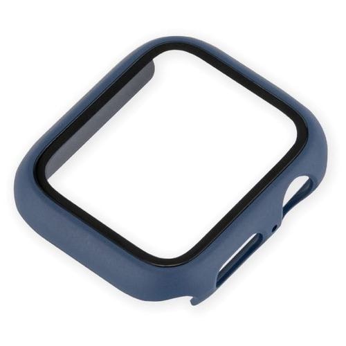 Nakabayashi SMWC-AW441NB Apple Watch SE 44mm Screen Protector & Case - Navy