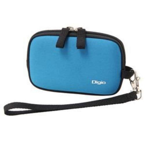 Nakabayashi Digital Camera Case (M Size) with Hand Strap DCC-047BL Blue - 1
