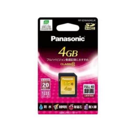 Panasonic SDHC4GB CLASS10 RPSDWA04GJK