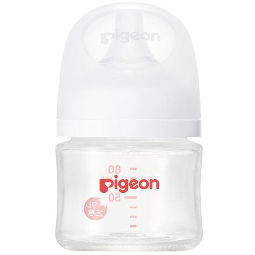 Pigeon Natural Latch Heat-Resistant Glass Bottle 80ml - 1