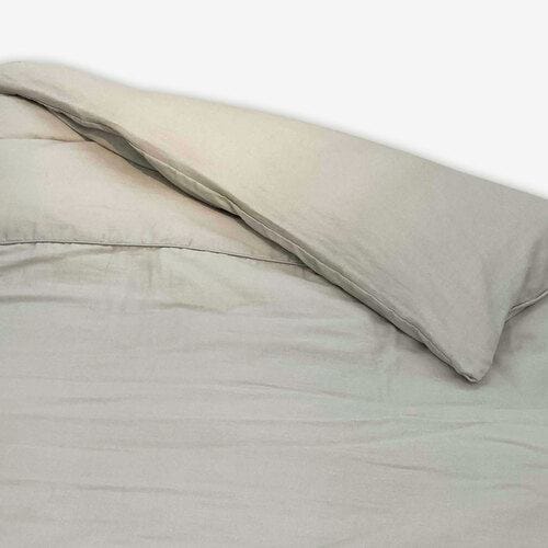 Otsuka Kagu Queen Long Duvet Cover "Emma Airy" Light Gray Double Gauze Cotton - 3