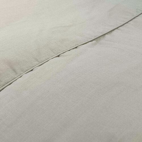 Otsuka Kagu Queen Long Duvet Cover "Emma Airy" Light Gray Double Gauze Cotton - 4