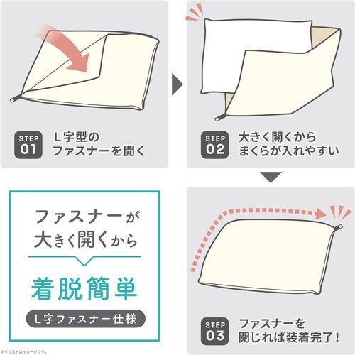 モリシタ アスクドクターズ 枕カバー 43×63cm - 5