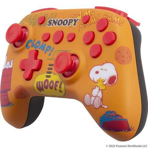 Type Two T2-SNPSWLC-PO Snoopy Wireless Controller for Nintendo Switch - Pop Orange - 4