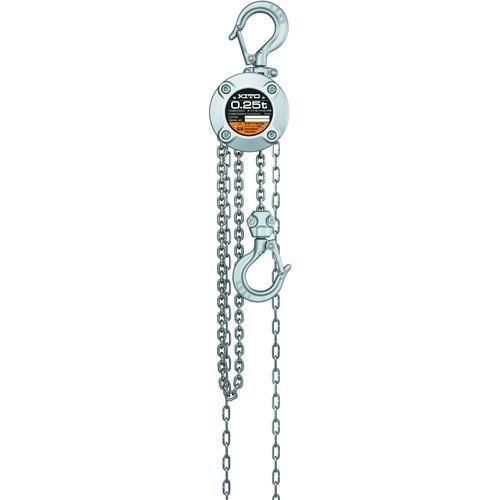 KITO Manual Chain Block CX Type 250kg Rated Load 2.5m Lift Height 2m Hand Chain - 1