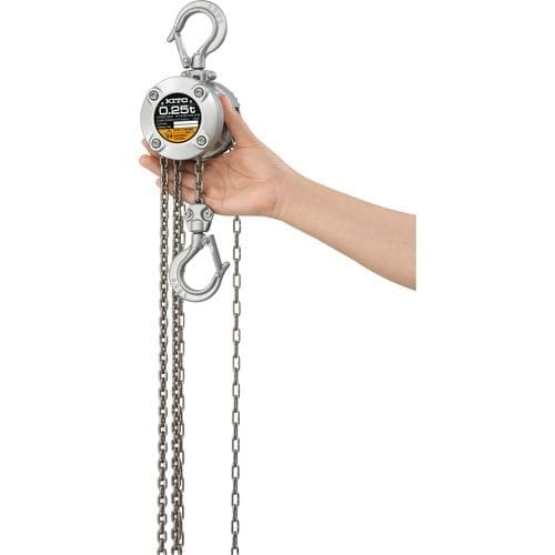 KITO Manual Chain Block CX Type 250kg Rated Load 2.5m Lift Height 2m Hand Chain - 2