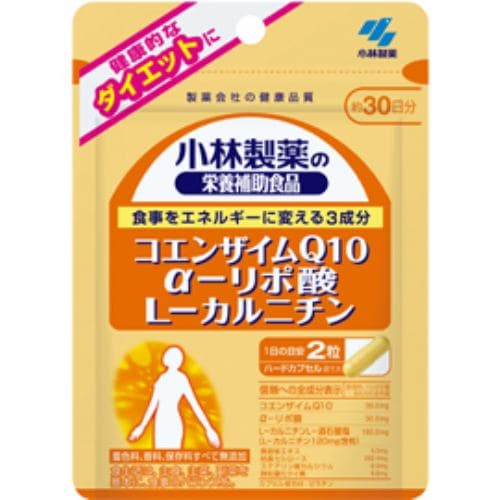 Kobayashi Pharmaceutical CoQ10 + Alpha Lipoic Acid + L-Carnitine 60 Capsules