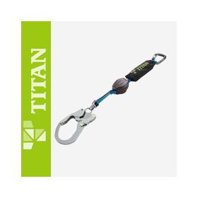 ハーネス用ランヤード ストラップ巻取式 ダブル